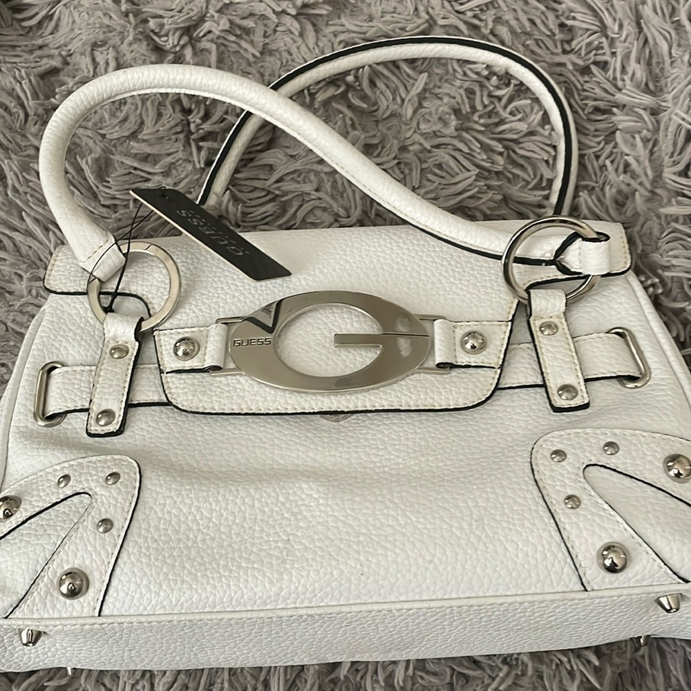 Guess White Purse